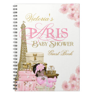 Paris Baby Shower Guest Book