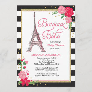 Paris Baby Shower Invitation / Paris Invitation