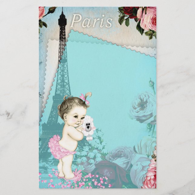 Paris Baby Stationery (Front)