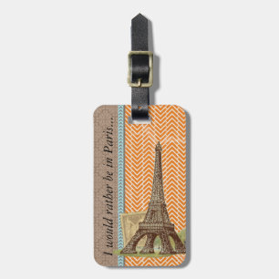 Paris Bag Luggage Tag