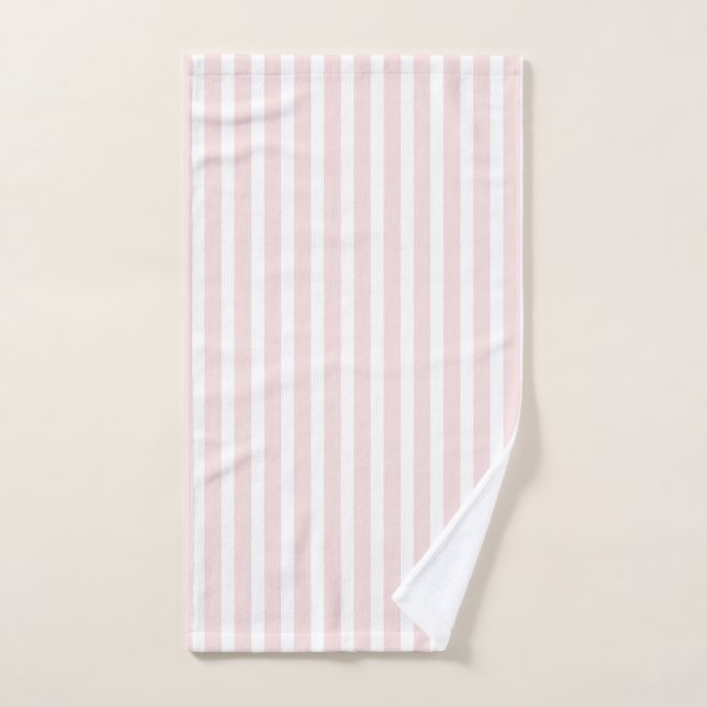 Paris Bakery | Pink and white striped Hand Towel (Hand Towel)
