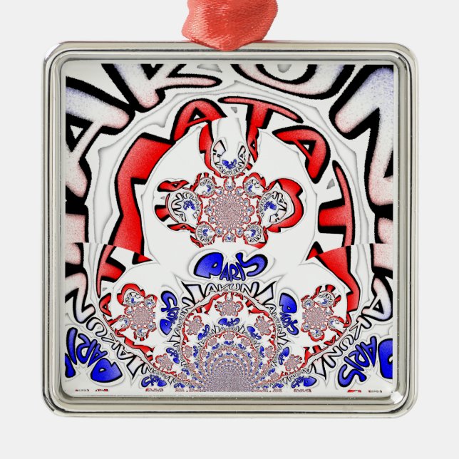 Paris beautiful amazing text quote design metal tree decoration (Front)