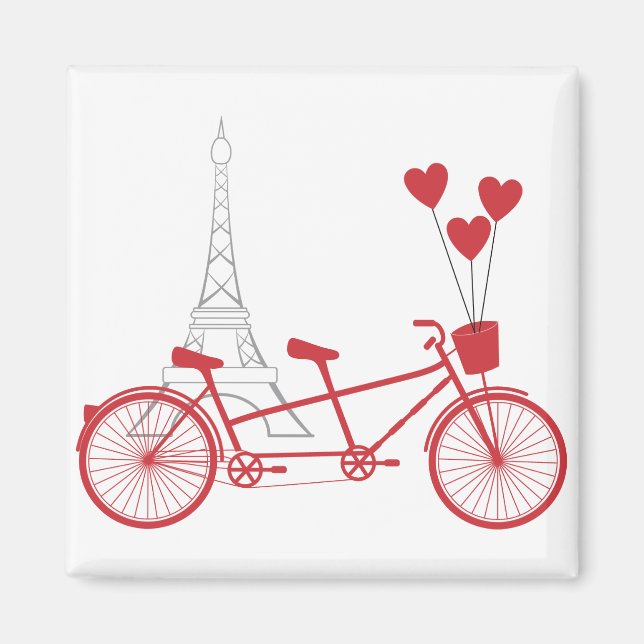 Paris Bicycle Magnet (Front)