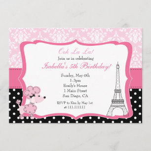 Paris Birthday Invitation