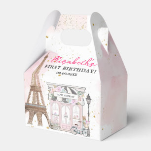 Paris Birthday Parisian Cafe Tea Party Birthday Favour Box