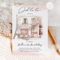 Paris Birthday Parisian Cafe Tea Party Birthday