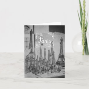 Paris Black and White Travel Notecard Souvenirs