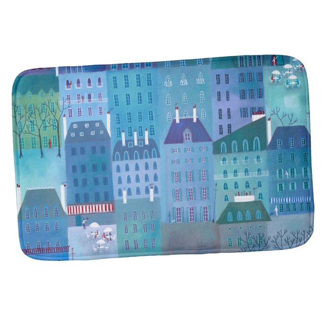 Paris Blue Bath Mat (Creator Uploaded)