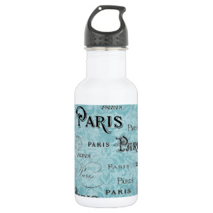 Paris Blue Damask 532 Ml Water Bottle