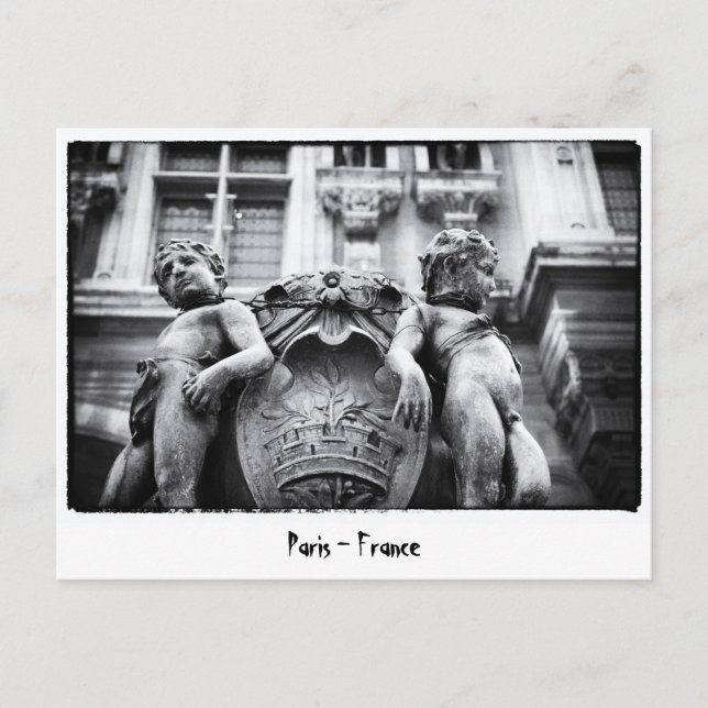 Paris - Bohemian Art, Statues, France Postcard (Front)