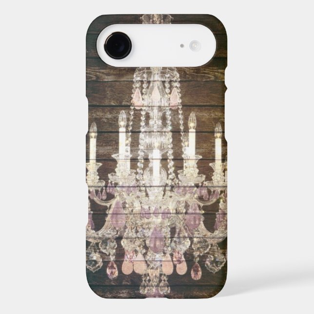 Paris Bohemian Country chic  Rustic chandelier Case-Mate iPhone Case (Back)