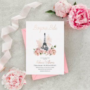 Paris Bonjour Bebe Parisian Floral Baby Shower