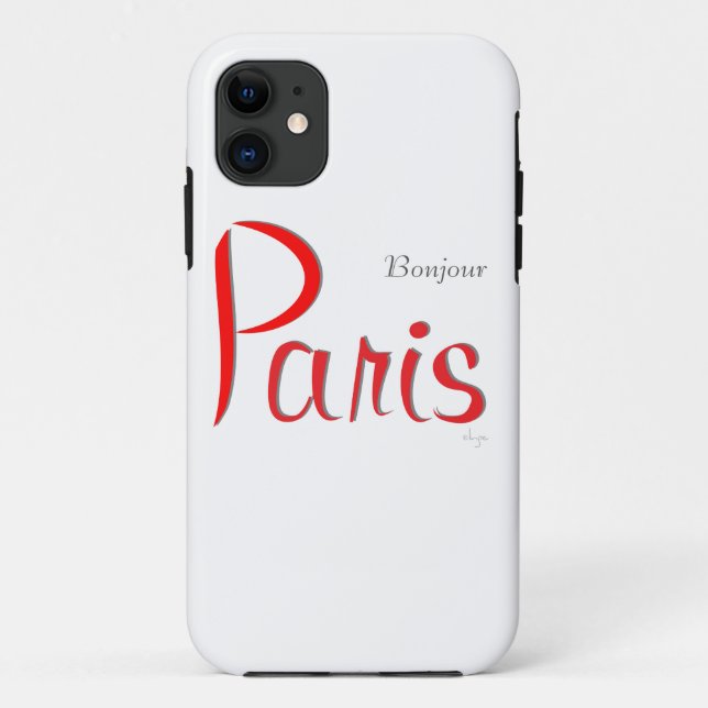 PARIS Bonjour (Hello) Case-Mate iPhone Case (Back)