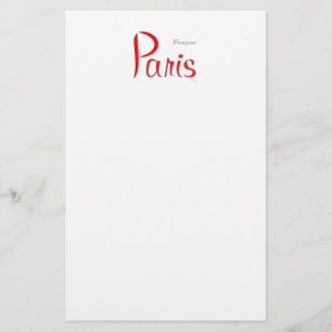 PARIS Bonjour (Hello) Stationery