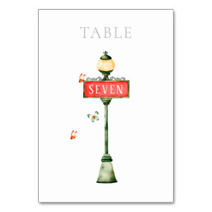 Paris Boulangerie Watercolor   Table Number