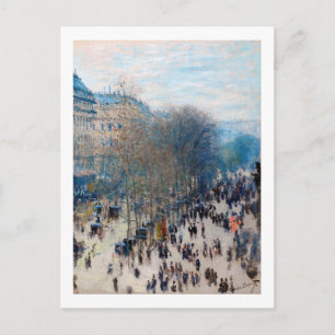 Paris Boulevard, Claude Monet Postcard