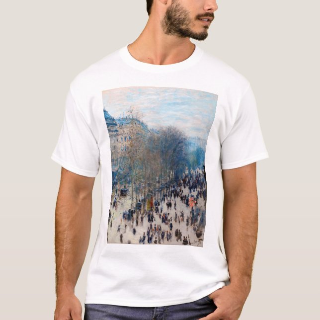 Paris Boulevard, Claude Monet T-Shirt (Front)