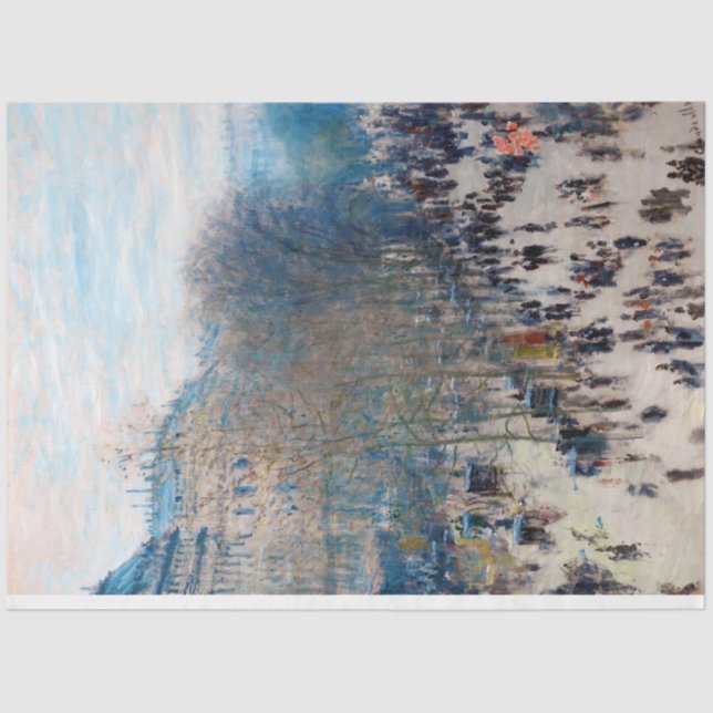 Paris Boulevard, Claude Monet Tissue Paper (Front)
