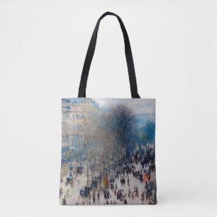 Paris Boulevard, Claude Monet Tote Bag