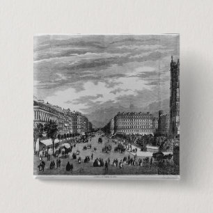 Paris, Boulevard de Sebastopol 15 Cm Square Badge