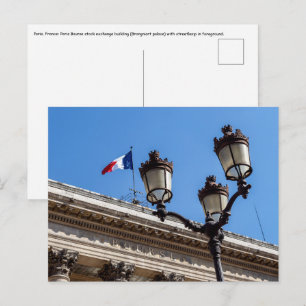 Paris Bourse stock exchange - France Postcard