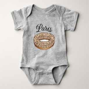Paris Brest Choux Pastry French Patisserie France Baby Bodysuit