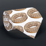 Paris Brest Choux Pastry French Patisserie France Tie<br><div class="desc">Design features an original food-themed marker illustration of a Paris-Brest, a traditional French dessert comprised of choux pastry and praline cream and topped with almonds. A staple in patisseries in Paris, and throughout France, as well as French bakeries worldwide. Ideal for your favourite foodie, pastry chef, baker, Francophile, or lover...</div>