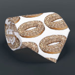 Paris Brest Choux Pastry French Patisserie France Tie<br><div class="desc">Design features an original food-themed marker illustration of a Paris-Brest, a traditional French dessert comprised of choux pastry and praline cream and topped with almonds. A staple in patisseries in Paris, and throughout France, as well as French bakeries worldwide. Ideal for your favourite foodie, pastry chef, baker, Francophile, or lover...</div>