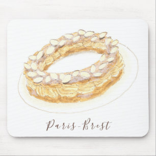Paris-Brest watercolor Mouse Mat