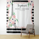 Paris Bridal Shower Backdrop Photo Booth Tapestry<br><div class="desc">Your guests will LOVE posing in front of this stunning Paris backdrop! This will be the hit of the shower!

See our entire Paris collection for more matching items!</div>