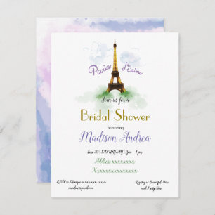 Paris Bridal Shower Invitation