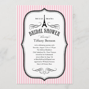 Paris Bridal Shower Invitations