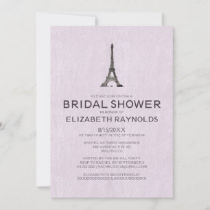 Paris Bridal Shower Invitations