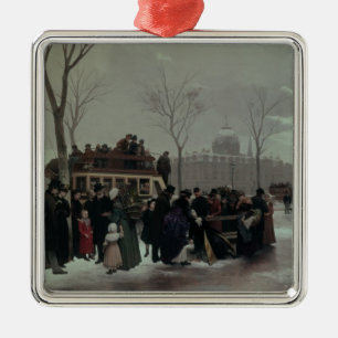 Paris Bus Accident Metal Tree Decoration
