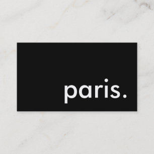 paris. business card