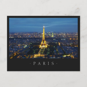 Paris By Night postcard