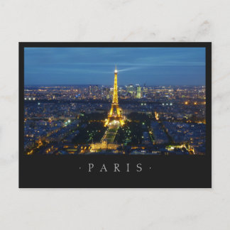 Paris By Night postcard