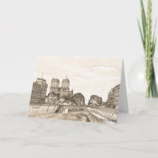 Paris by the Seine Greeting Card