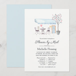 Paris Cafe Baby or Bridal Shower by Mail Invitation