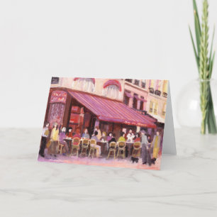 Paris Cafe Bar Greeting Card