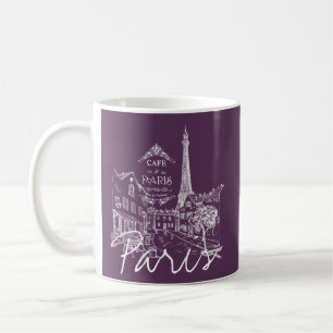 Paris cafe coffee mug