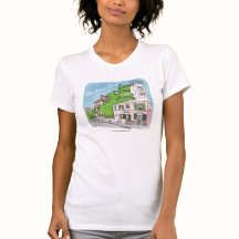 Paris Cafe Montmartre Kitty Cat T-Shirt