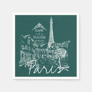 Paris cafe  napkins