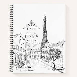 Paris Cafe Notebook