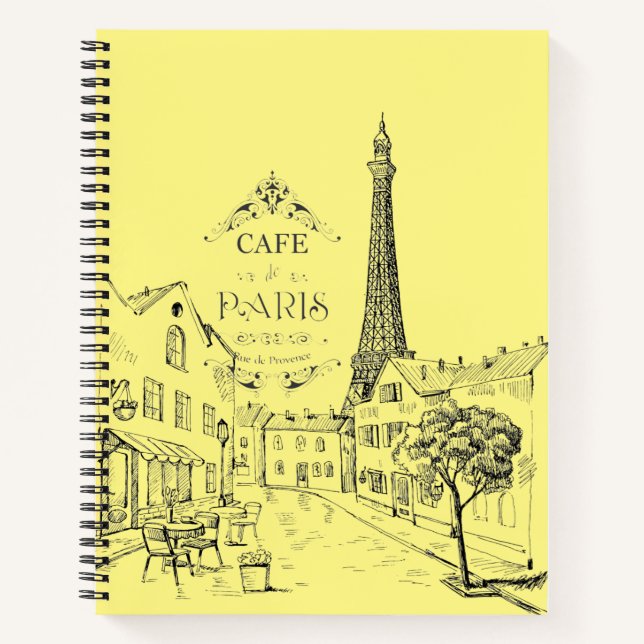 Paris Cafe Notebook (Front)