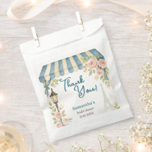 Paris Cafe She Said Oui Bridal Shower  Favour Bags