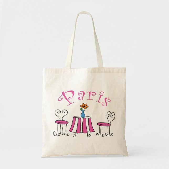 Paris Cafe Tote Bag (Front)