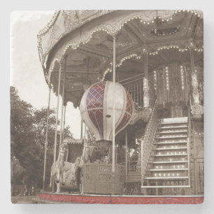 Paris Carousel Stone Coaster