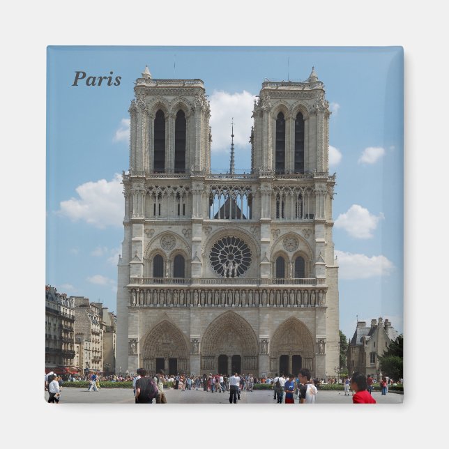 Paris - Cath � drale Notre-Dame Magnet (Front)
