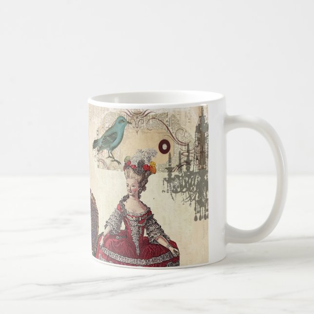 Paris Chandelier french queen  Marie Antoinette Coffee Mug (Right)